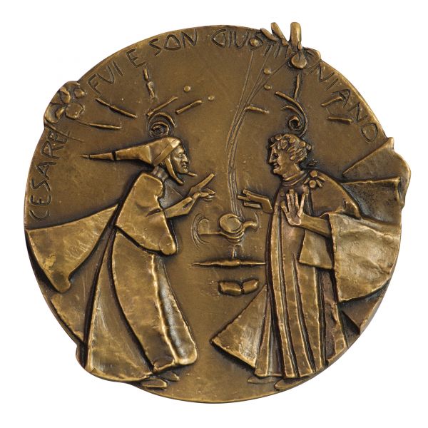 Медаль. Равенна - город Данте.  Посвящение городу. Сюжет из поэмы 